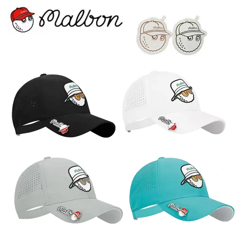 

2022 malbon boné de golfe com mark sport ventilação chapéus de golfe para homem e mulher unissex