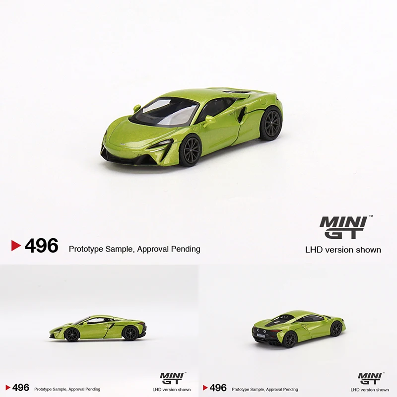 

Мини GT 1:64 Artura флюс зеленый литая Коллекционная модель автомобиля коллекционная миниатюрная машина 496 флюс
