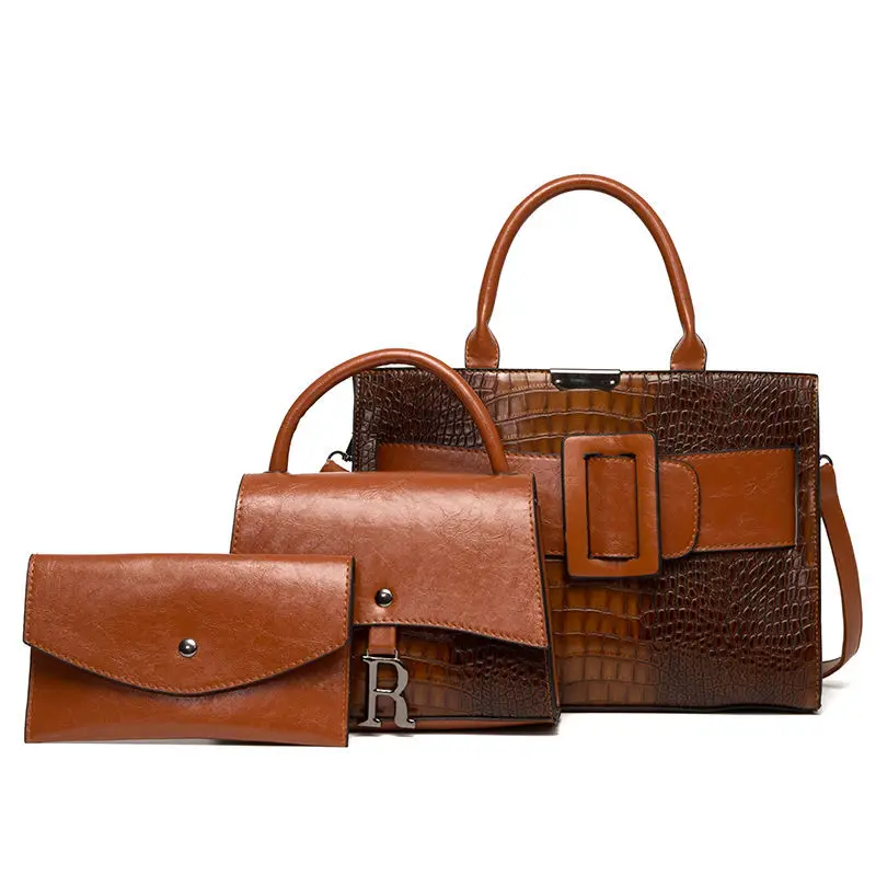 

3 шт., женские кожаные сумки через плечо