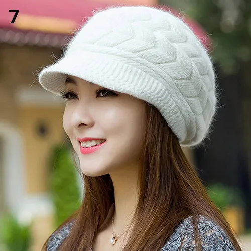 

Beanie Solid Winter Baggy Hat Color Slouch Women's Beret Ski Warm Cap Knitted Color Warm Knitted Baggy Beret Beanie Hat Slouch S