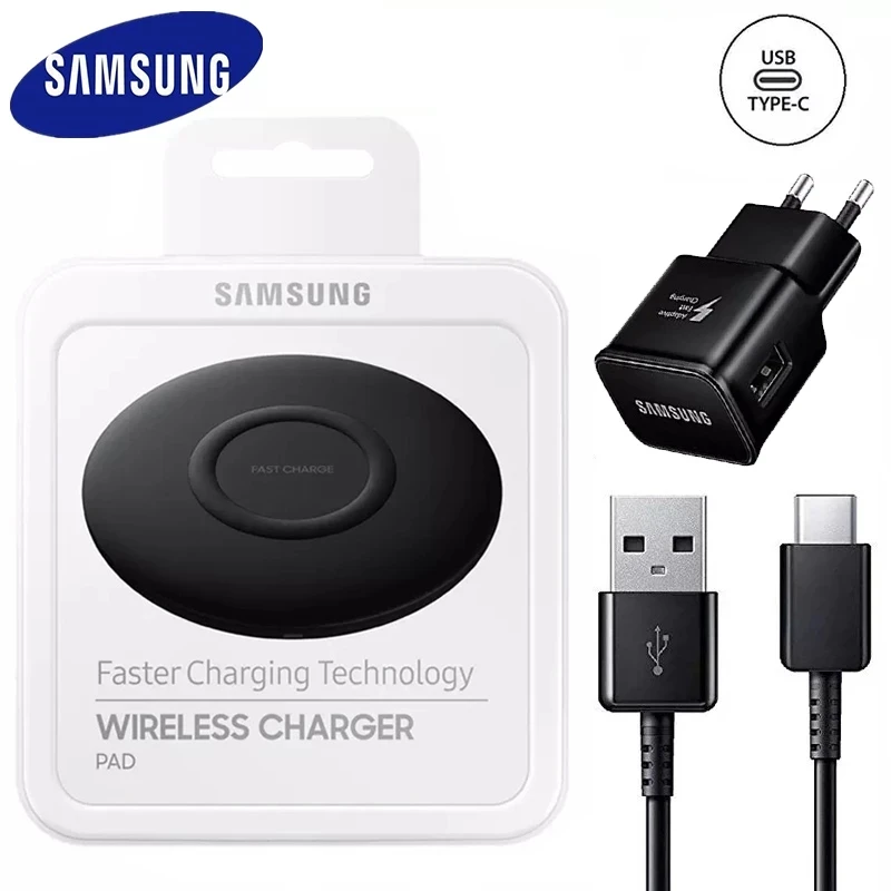 

Samsung Fast Wireless Charger Adapter For Galaxy S20 Ultra S20/10/S9/S8 plus edge Note10+ 9 /iPhone 8 Plus X,10W Qi Pad EP-P1100