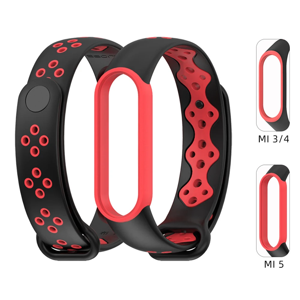 

Porous Breathable Strap For Xiaomi Mi Band 7/6/5/4/3 NFC Sport Watch Strap Smart Wristband Replacement Bracelet