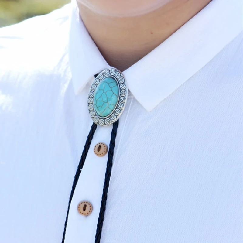 

Bolo Tie for Men Carnivals Western Necktie Turquoise Decors Halloween Necktie Drop Shipping
