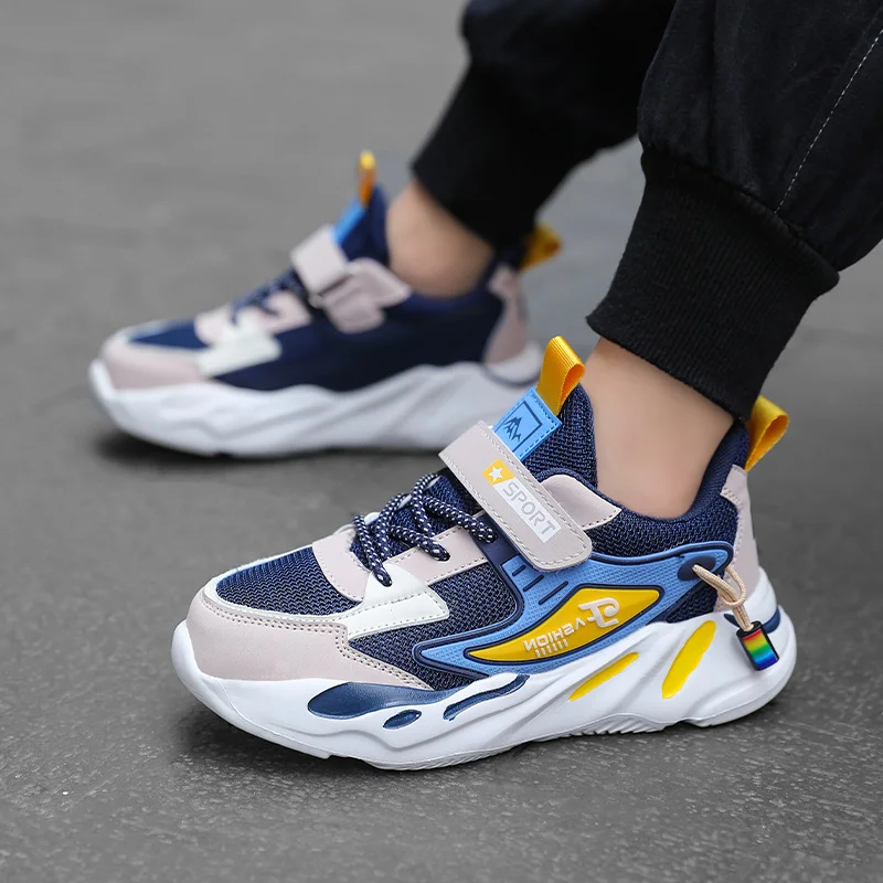 Comfortable Kid Running Shoes 2022 All Seasons Children Sneakers Breathable Non-slip Casual Shoes Boys Girls Sports Shoes