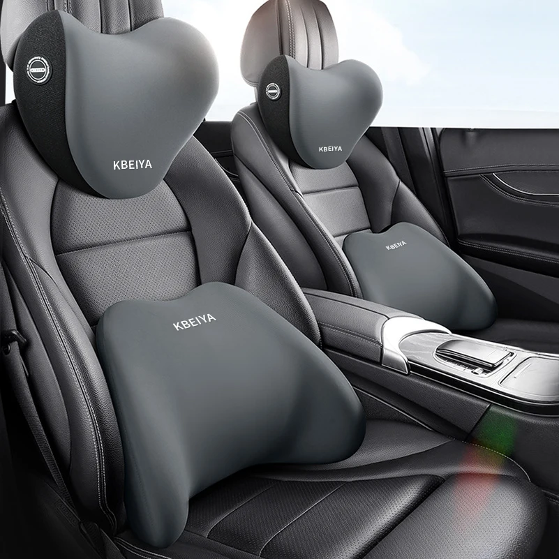 

Автомобильная подушка для поддержки поясницы, подголовник для шеи, мягкая дышащая подушка из пены с эффектом памяти, универсальная защита для шеи, для салона автомобиля