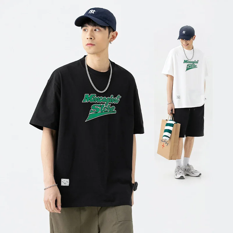 

2022 Teenager Hip Hop T Shirt Streetwear Harajuku Fashion Alphabet Print Tees Men Summer Cotton Black White Short Sleeve Tshirts