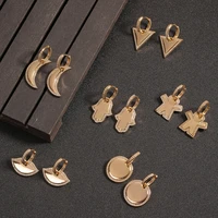 new korean personality earrings bronze gold butterfly lightning cross moon earrings womens party jewelry
