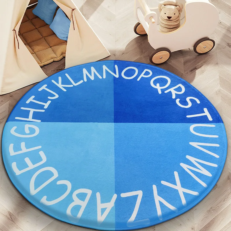 

Мультяшный круглый фланелевый мягкий ковер для гостиной
