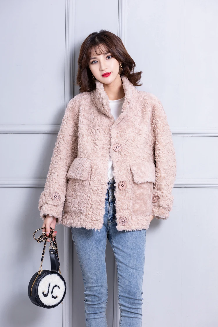 Furyoume 2022 Women's Winter Coats Luxury Overcoat Female 100% Wool Jacket Turn-down Collar Thick Warm Outerwear Fashion Quality