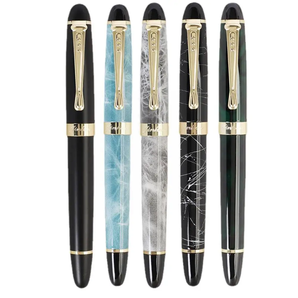 

Ручка перьевая Jinhao X450 с наконечником, чернильная карандаш с английским корпусом, для письма, каллиграфии, круглая в воде, D2o2