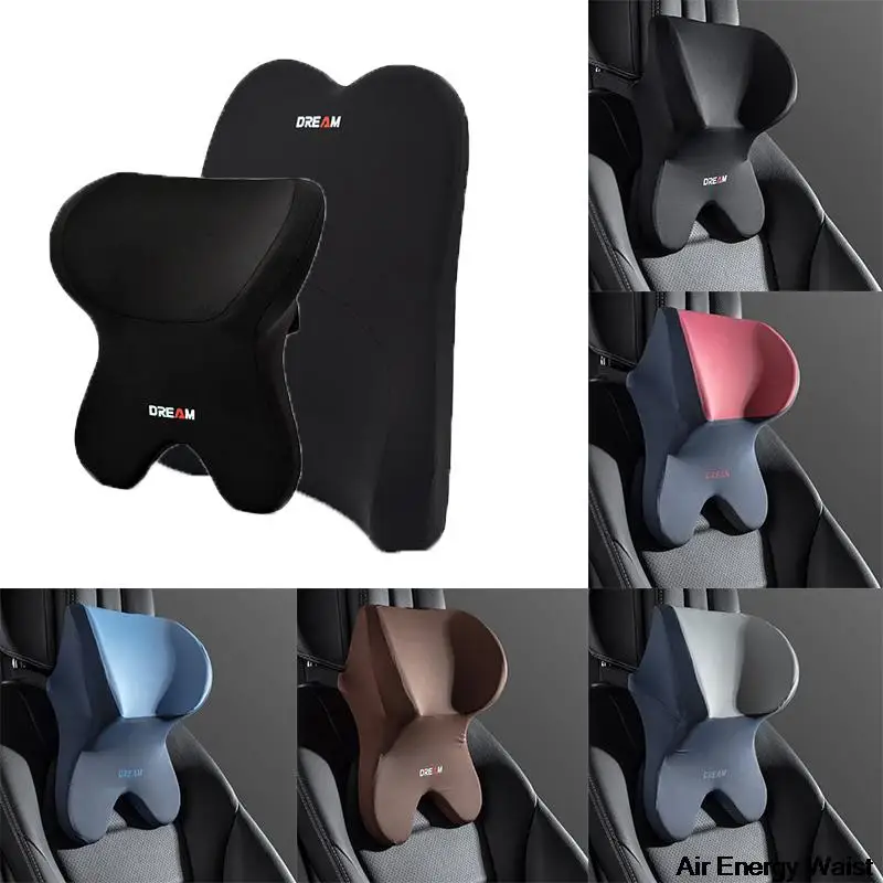 

Breathable Car Headrest Neck Cushion Soft Memory Cotton Backrest Support Protection Pad Universal Size Seat Rest Pillow