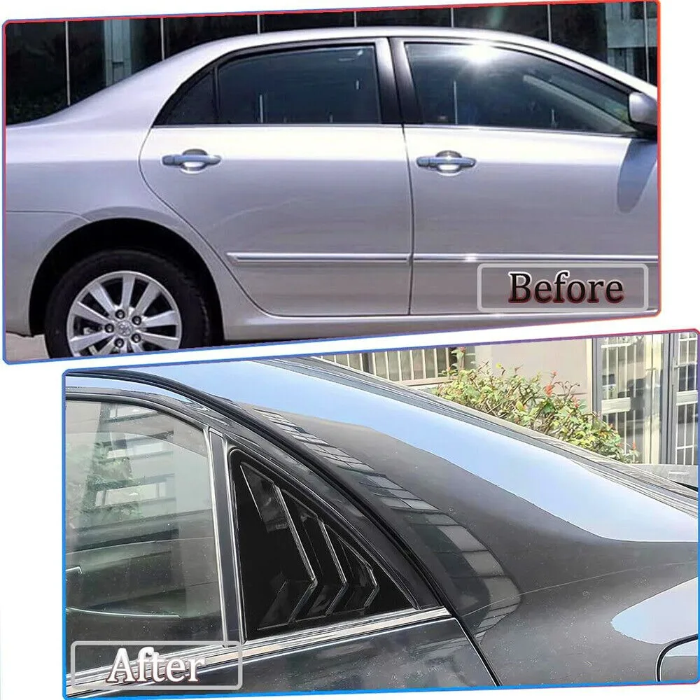 Для Toyota Corolla 2007-2013 автомобильная задняя жалюзи окно боковая крышка наклейка