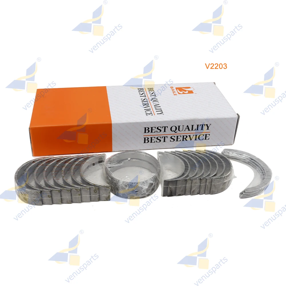 

52 мм для Kubota Bobcat V2203 основной подшипник и стержневой подшипник + упорная шайба S175 S130 детали двигателя