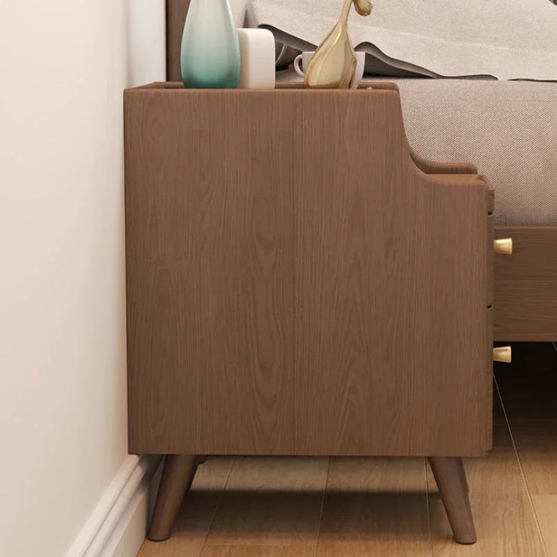 Узкий современный прикроватный столик для макияжа с выдвижными ящиками хранения