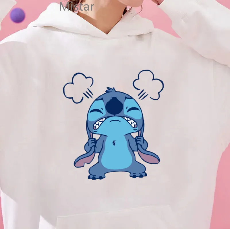 

Kawaii lilo Stitch Hoodies women Cartoon sweatshirts Printed Hoodie Pullover Fashion Unisex Women Hoodie Pocket Tops Clothing