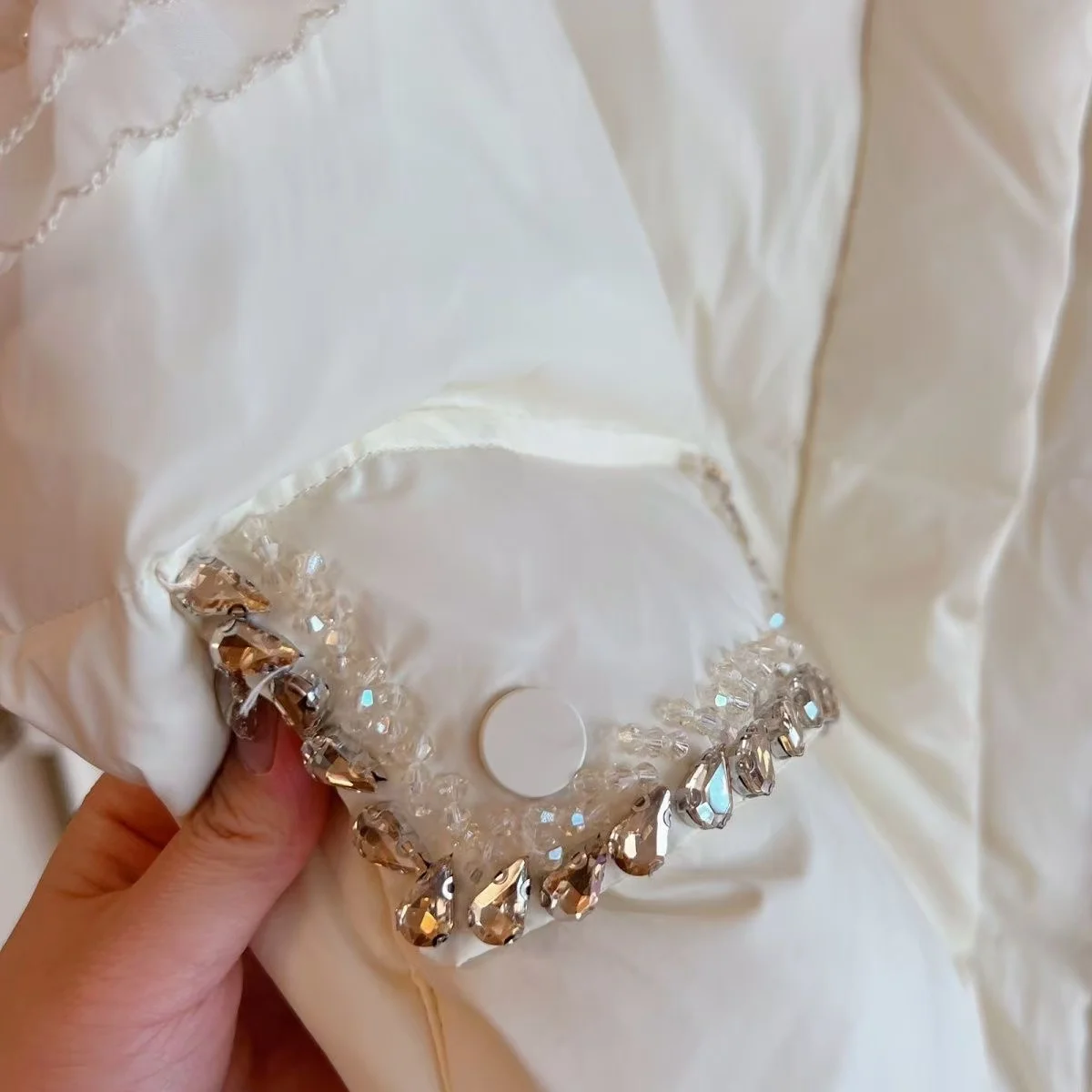 Роскошный стиль трендовый блестящий жилет с бриллиантами и бисером хлопковый