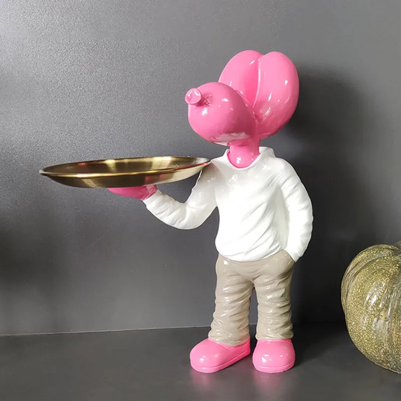 Полимерный воздушный шар, поднос, крыльцо, ключ, гостиная, Настольная статуя для хранения, контейнер, аксессуары для украшения дома и офиса