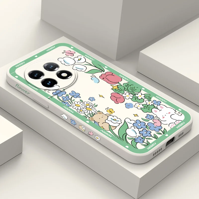 

Bell Bears Phone Case For Oneplus 11 11R 10 10R 10T 9R 9RT 9 8T 8 7 7T Pro 5G Liquid Silicone Cover