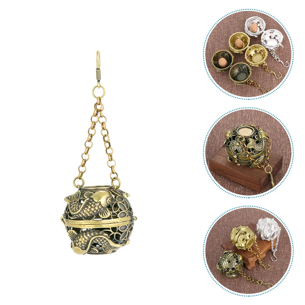 

Aromatherapy Ball Pendant Pendulum Necklace Oil Necklace Pendant Balls Arab Burner Copper Eid Decoration Home