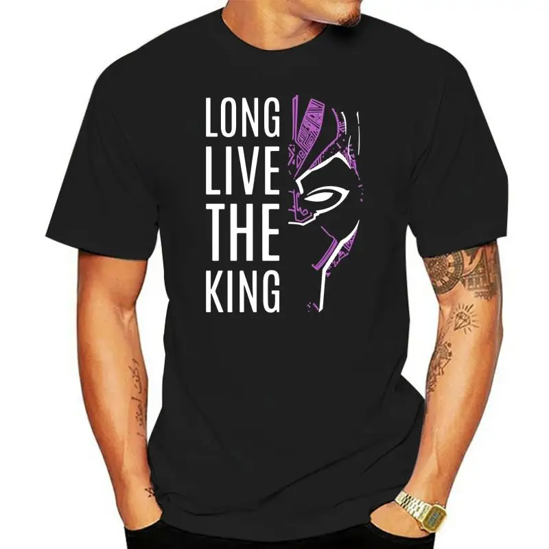 

Мужская футболка Черная Пантера-длинная жизнь Король футболка женская футболка