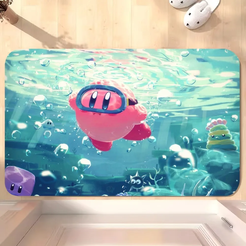Милый K-Kirby игровой D напольный коврик для ванной супер абсорбирующий