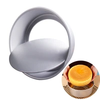 468 inch round cake pan set with removable bottom aluminum alloy cake moldmould set 3 tier round cakes tins tools