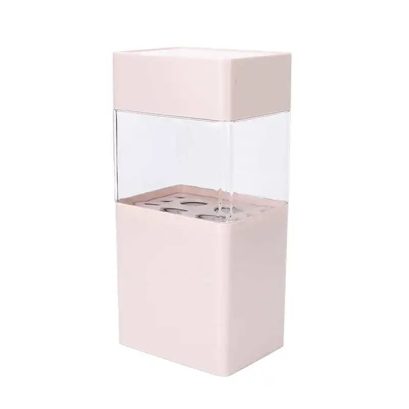 

Makeup Brush Drying Holder Breathable Large Capacity Makeup Brush Storage Box Silicone Interlayer for Different Brush