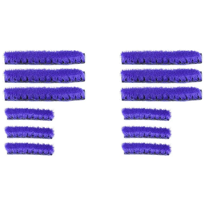 

12Pcs Replacement Soft Plush Strips For Dyson V7V8V10V11 Series Vacuum Cleaner Soft Roller Head Replacement Accessories