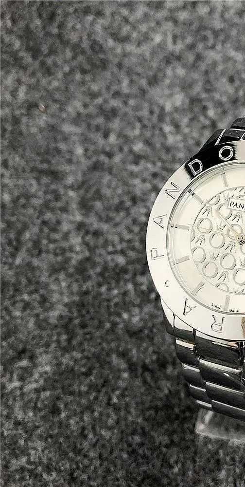 

Luxury brand Quartz Wrist Dress Women Watches Silver Bracelet Ladies Watch Stainless Steel Clock Casual pandoraes Watch