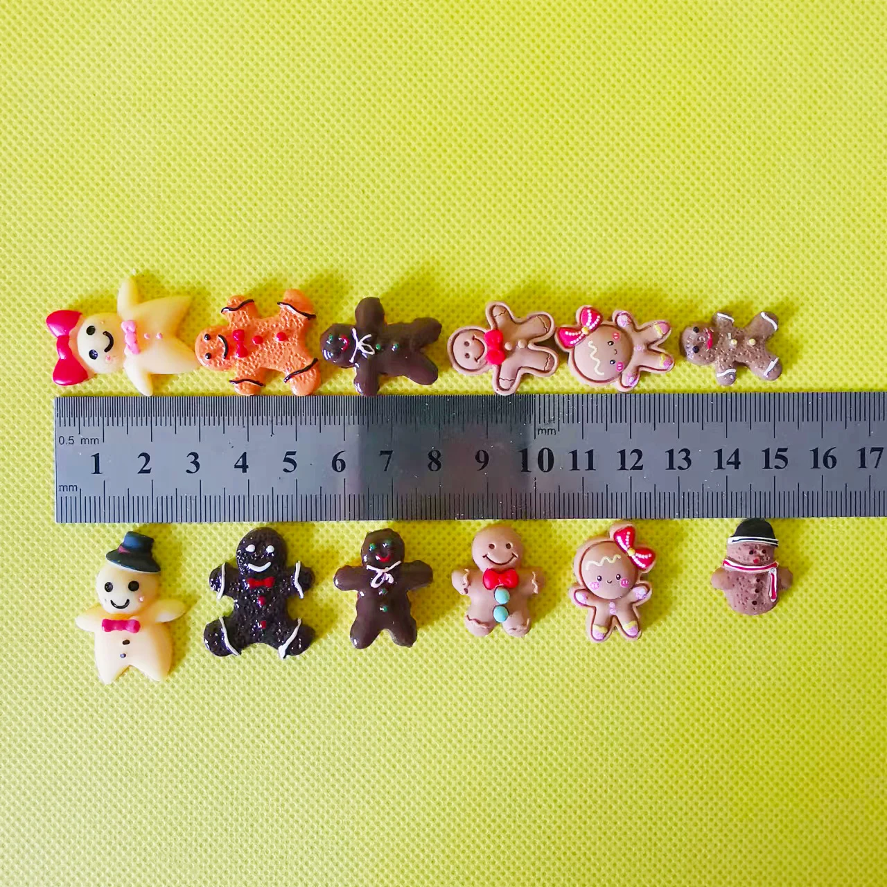 10 шт. миниатюрные пряничные печенья с плоским основанием для мальчиков и девочек