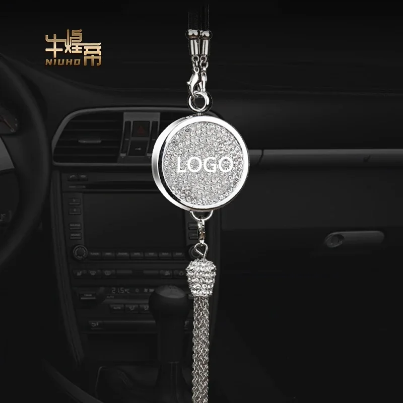 

Car Diamond Perfume Pendant For BMW Audi VW MINI Mercedes Tesla Toyota Honda Ford Interior Hanging Pendant Fragrance Accessories