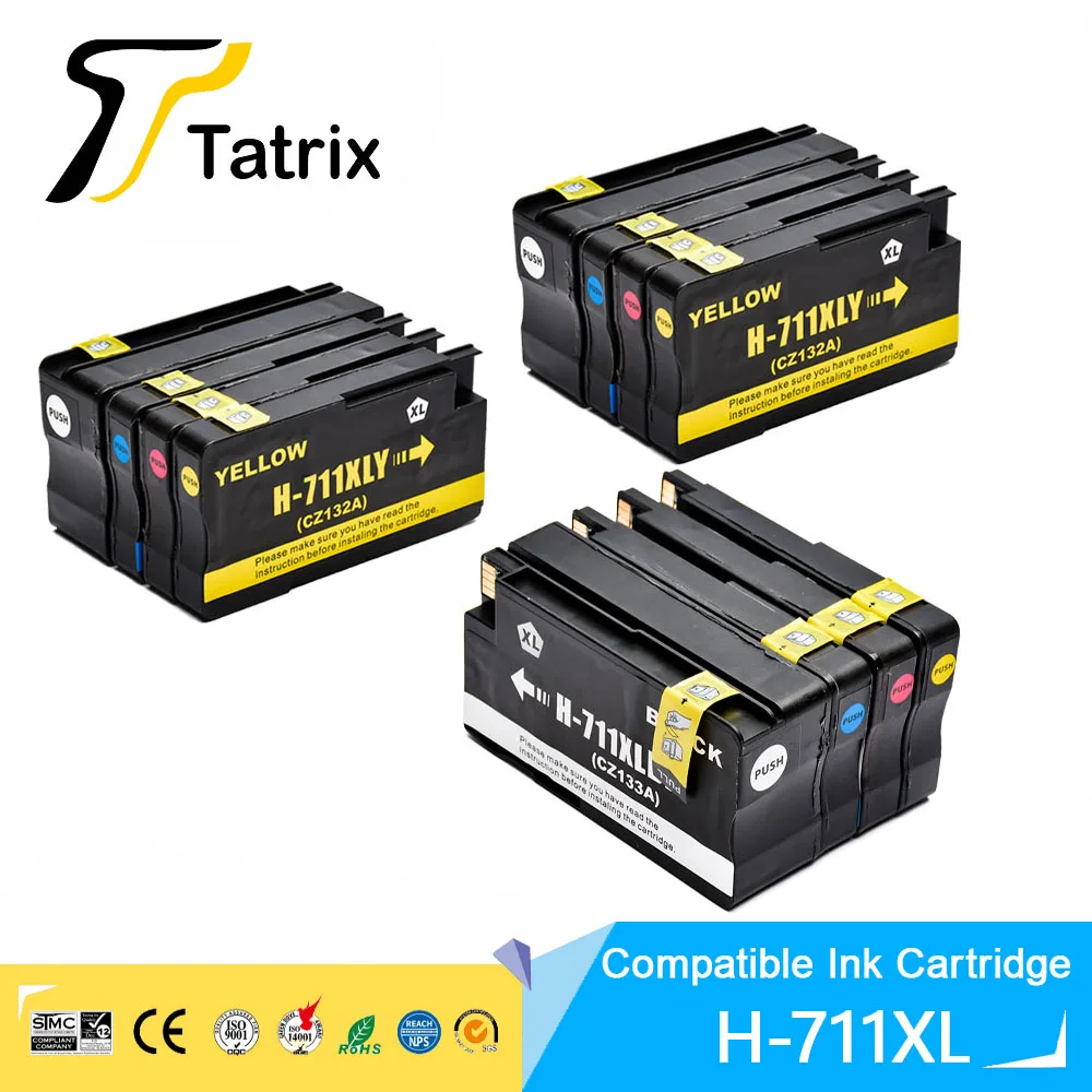 

Tatrix For HP 711 XL compatible Ink Cartridge Compatible For HP Designjet T120 24/120 610/T520 24/T520 36/T520 610/520 914