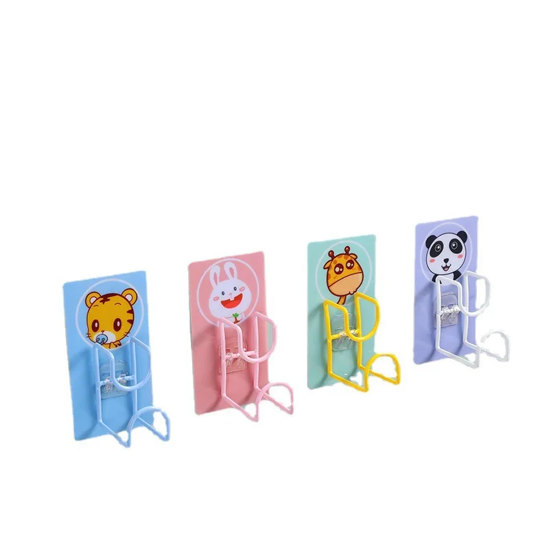 

Punch free washbasin rack Cartoon bathroom shelf Toilet strong adhesive hook wall mounted washbasin hook W