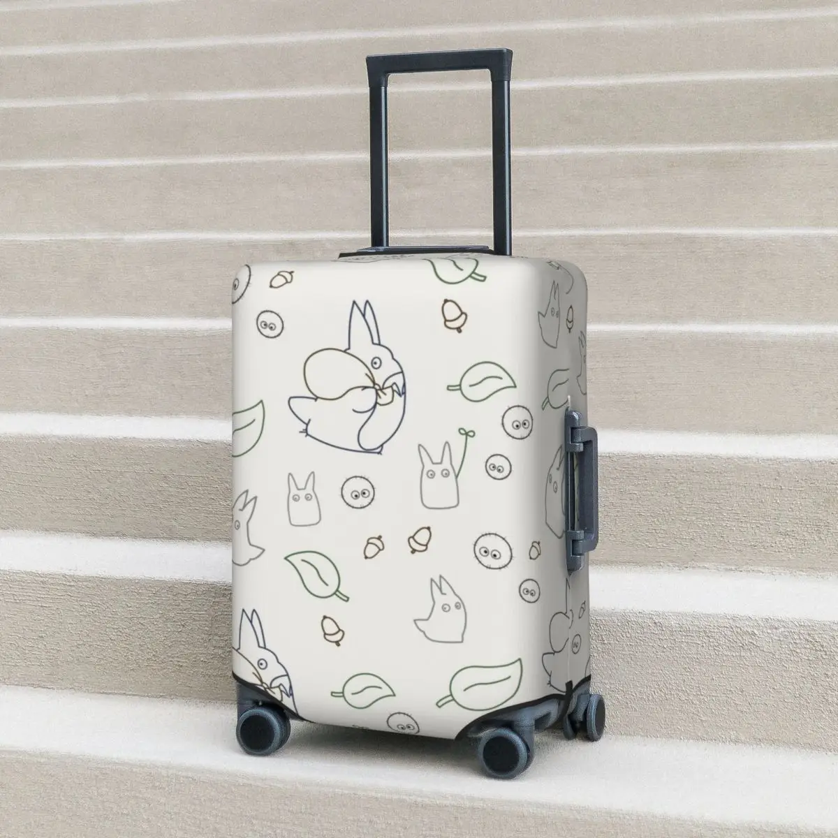 

My Neighbor Totoro Suitcase Cover My Neighbour Totoro Pattern Practical Travel Protector Luggage Accesories Holiday