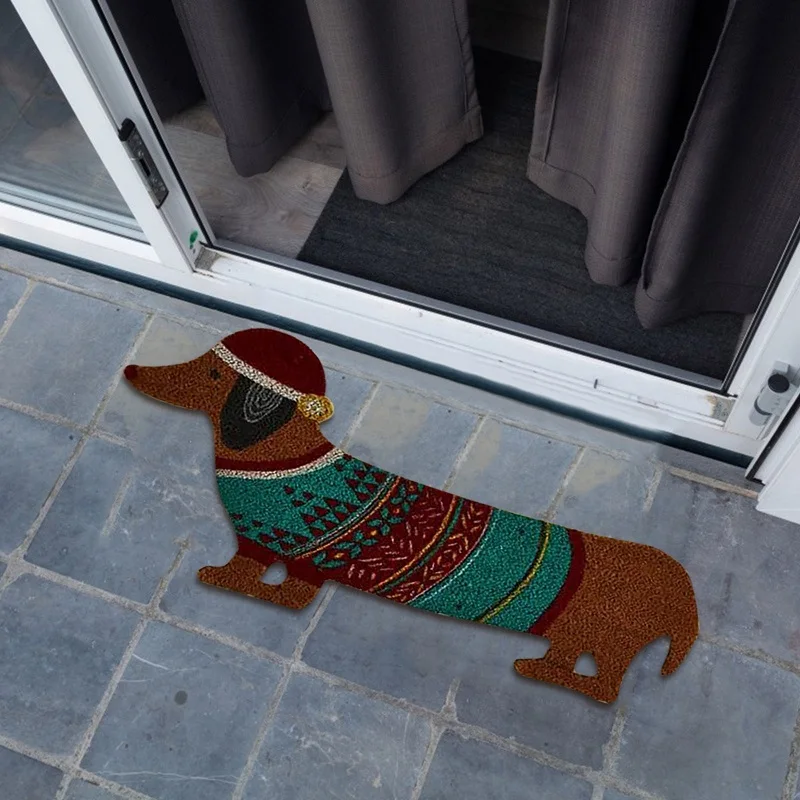 

Cartoon Dachshund Dog Doormat Carpets Rugs For Home Bath Living Room Floor Stair Kitchen Hallway Non-Slip Cat Dog Pet Gamer