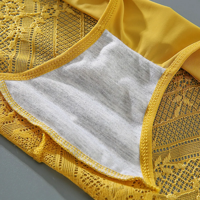 Трусы женские 3 шт./компл. однотонные дышащие удобные пикантные трусики - купить