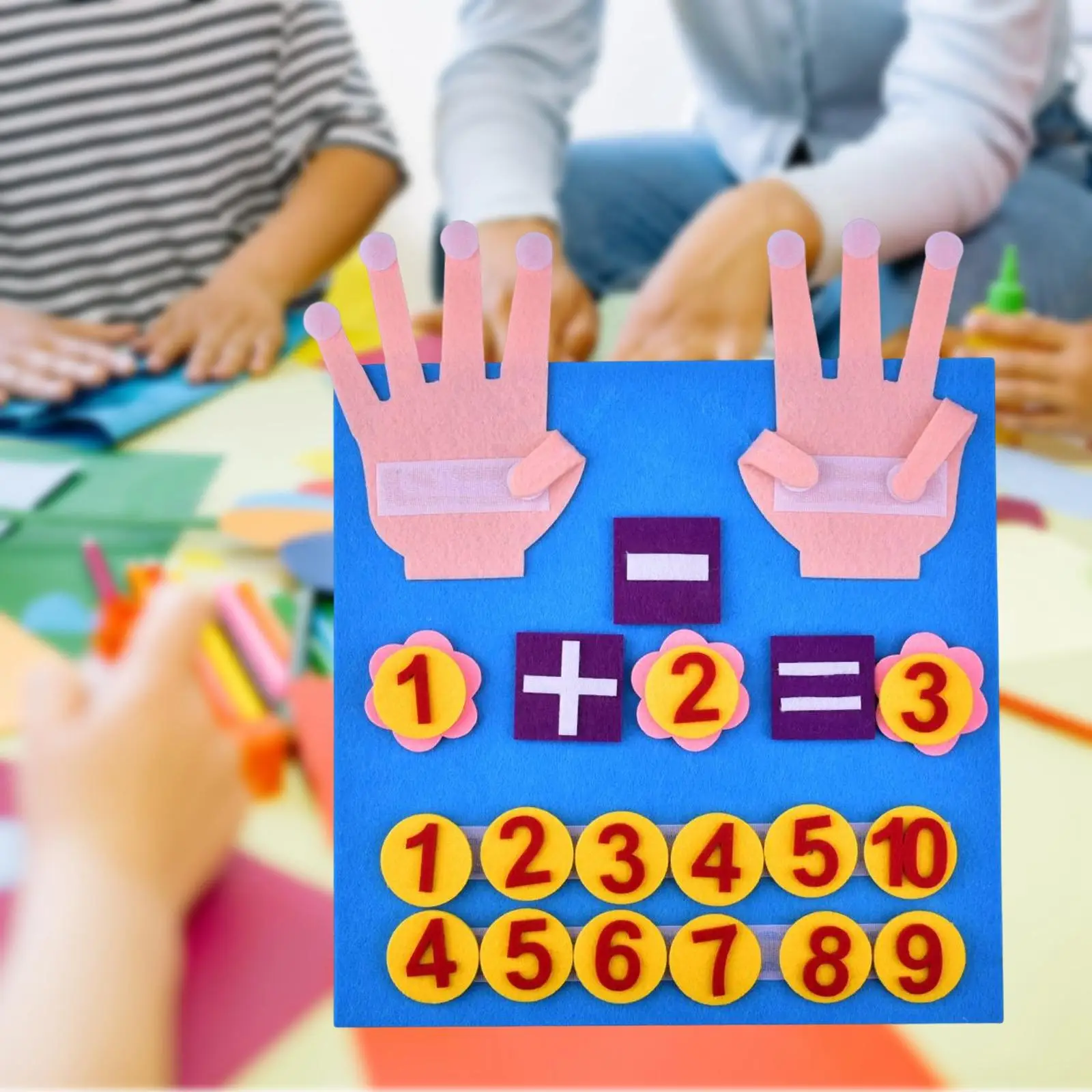 

Math Toys Addition Subtraction Gift Felt Puzzle for Children Baby Preschool