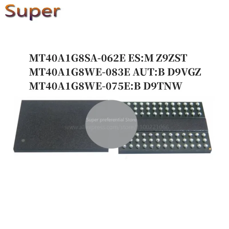 

5 шт., флейта: M Z9ZST, флейт: B D9VGZ, флейта: B D9TNW 78FBGA DDR4 3200 Мбит/с, 8 Гб