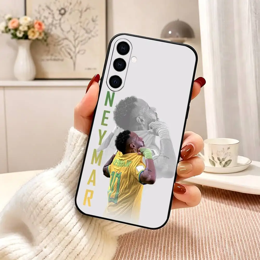Фото Чехол для телефона Football Superstar Neymar, черный, силиконовый, мягкий, для Samsung Galaxy A73, A72, A71, A70, A53, A52, A51 №5