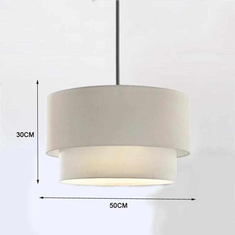 

Подвесная люстра Ynhaw, черная/белая, льняная