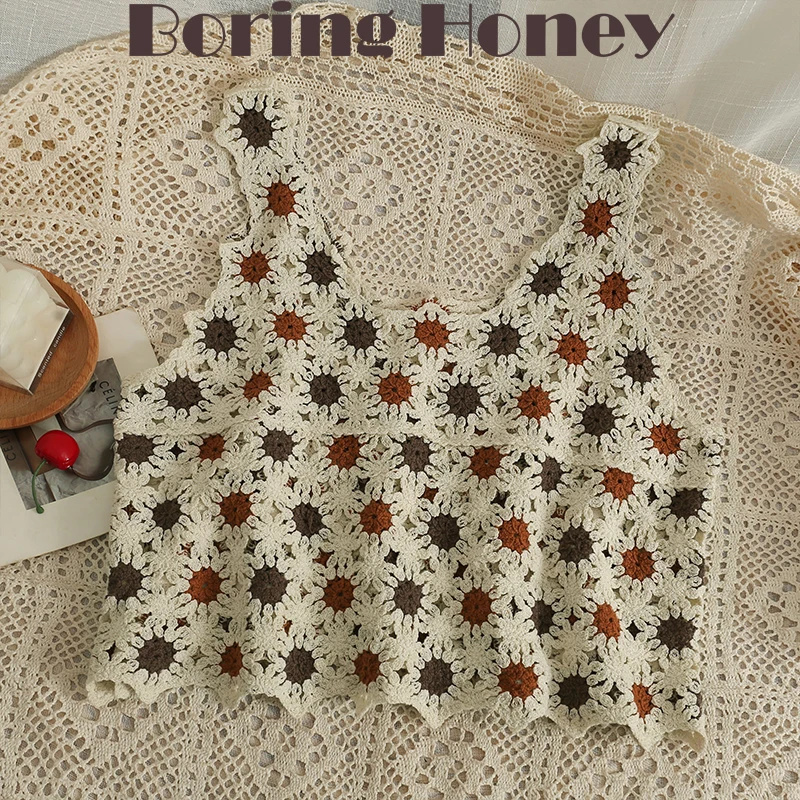 

Укороченный топ в гонконгском стиле Boring Honey с цепочкой, женские свободные и удобные короткие топы с волнистым узором, женские футболки с низ...
