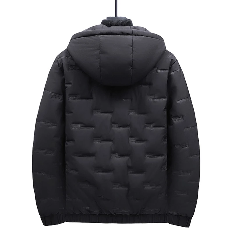 2022 Winter New Waterproof Thick Warm Parkas Men Autumn Fashion Solid Color Hoodied Jacket Coat Men Casual Brand Jacket Men 5XL