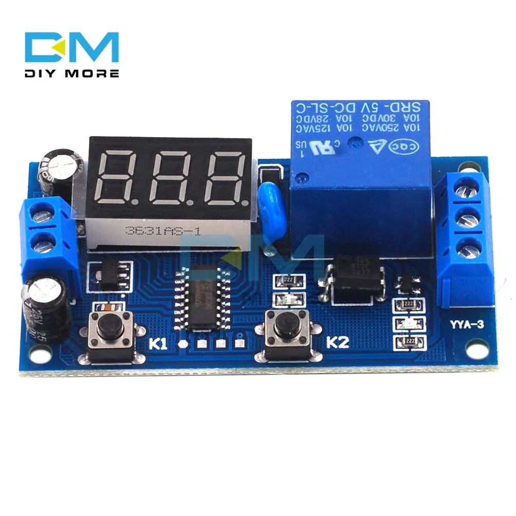 

DC 5V 12V Time-controlled Switch Relay Module Intermittent Infinite Loop Countdown Switch Controller Timing Relay Module