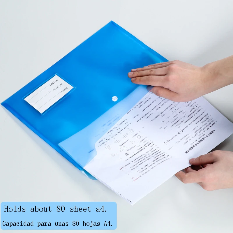 Пластиковая прозрачная папка для документов формата А4 10 шт. |