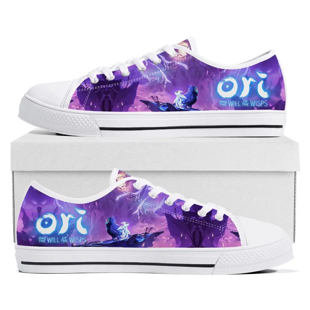 

Cartoon Game Ori and The Will of The Wisps Low Top Sneakers Womens Mens High Quality Canvas Sneaker Couple Custom Built Shoes