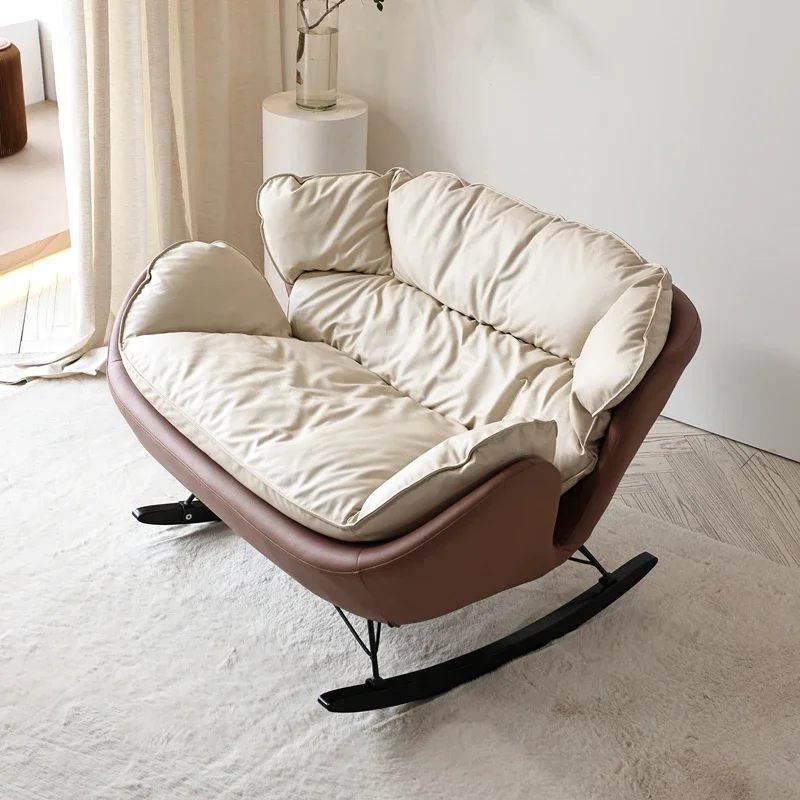 

Белое металлическое кресло с поддержкой спинки, дизайнерское офисное Роскошное кресло для пола, кресло-качалка, мебель для салона, мебель для гостиной