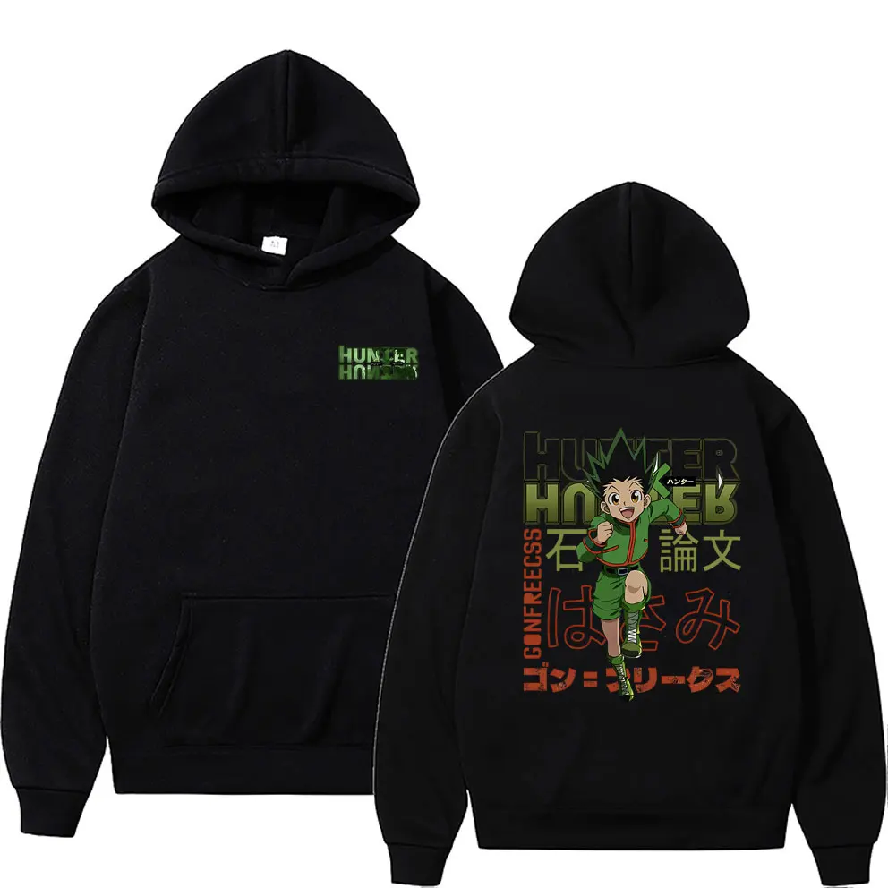 

Anime Hunter X Hunters Gon Freecss Graphic Hoodie Men Women Manga Vintage Oversized Sweatshirt Male Casual Fleece Cotton Hoody