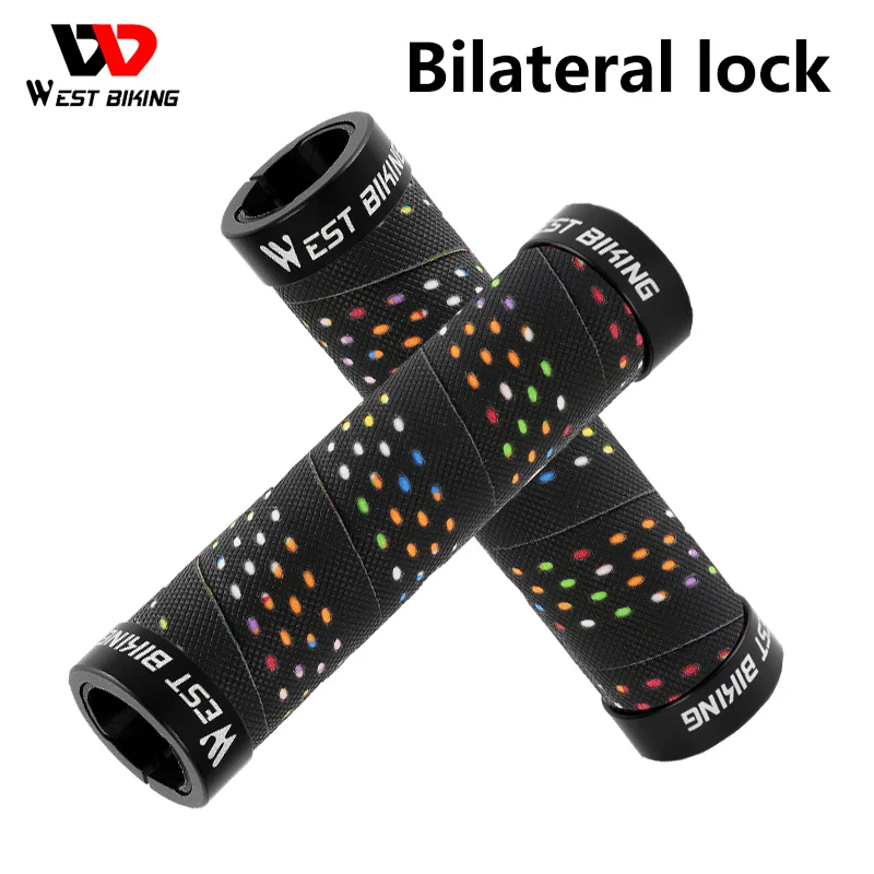 

Bilateral Lock MTB Grips Super Soft Bicycle Handle Anti-skid Aluminum Alloy Cycling Accessories for BMX Freestyle Bike Handlebar