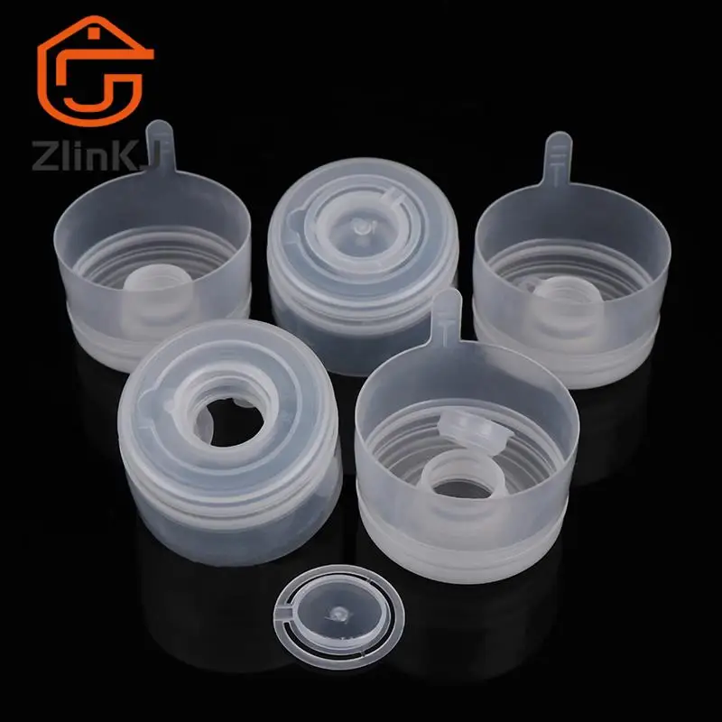 

3 Gallon Or 5 Gallon Reusable Replacemet Water Bottle Snap On Lids Caps Anti Splash Peel Off Tops Bucket Lid 5Pcs/lot