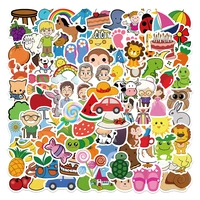 103050pcs cartoon baby training concentration graffiti stickers refrigerator skateboard suitcase notebook computer wholesale
